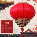 羊皮挂饰节庆吊顶灯笼圆50CM【全红】不转