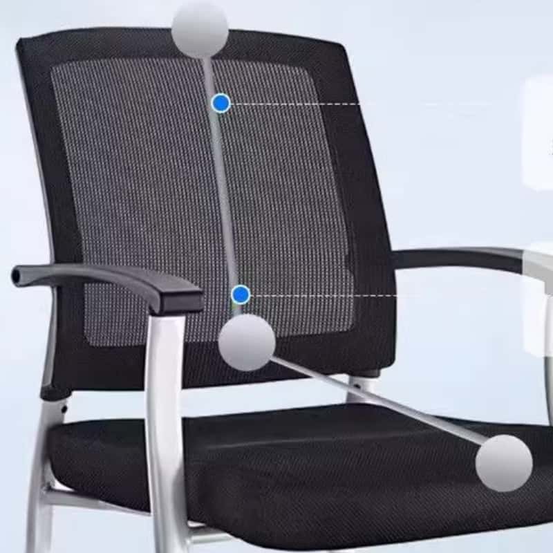 鑫木樽职员椅黑色把高清大图