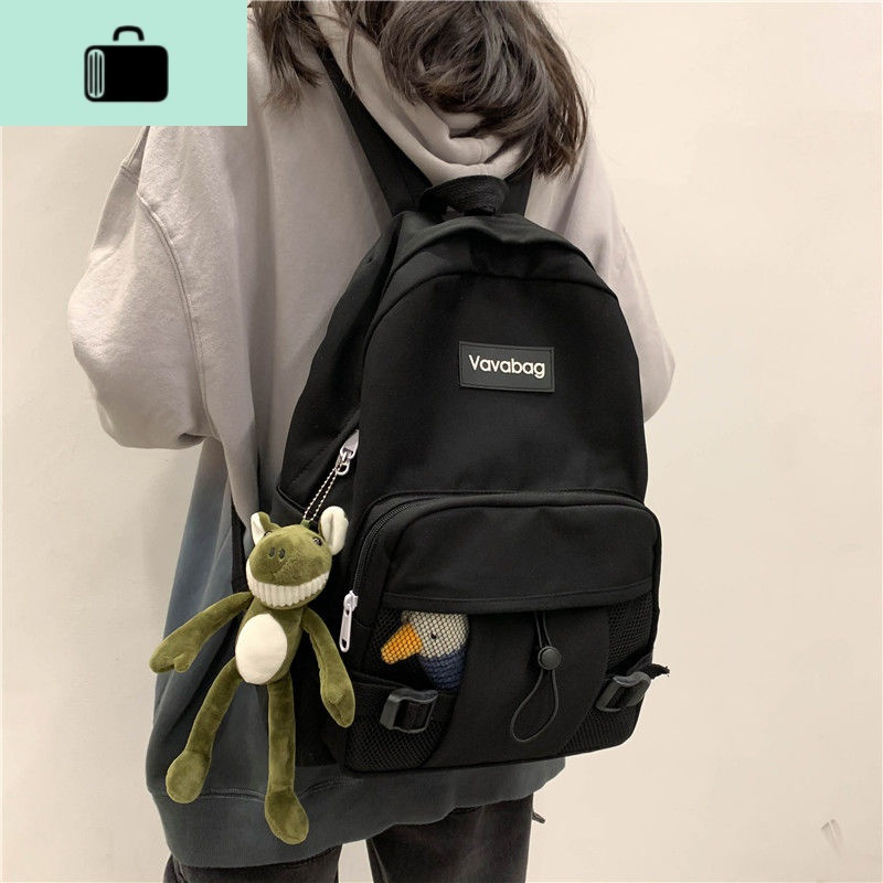 潮牌ins风书包女学生韩版初中网红校园原宿霸气高中大学双肩背包new