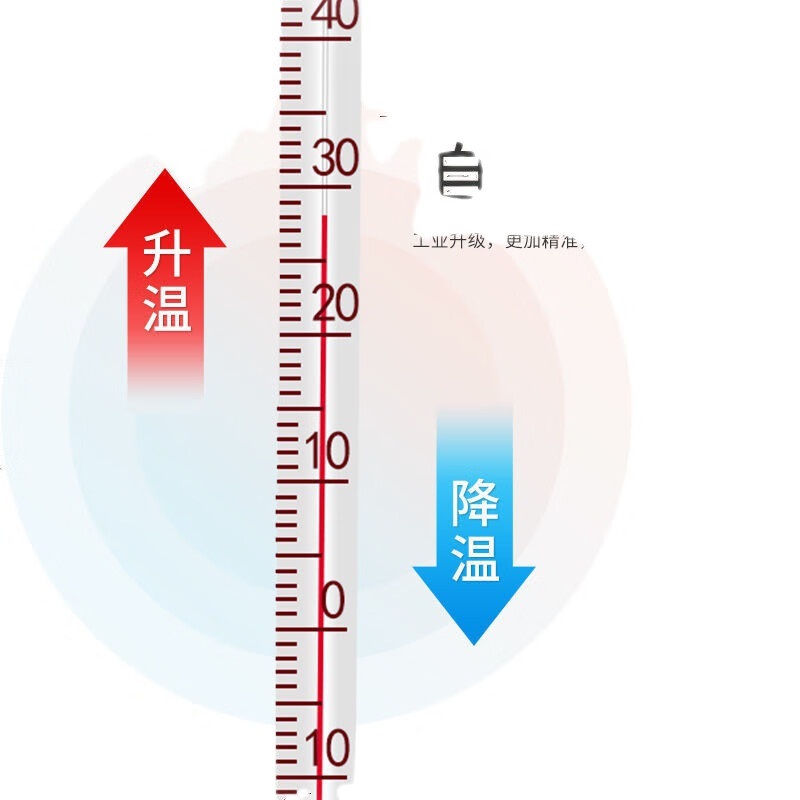 谋福 红水温度计高精度玻璃棒 工业农业水温计大棚室内外测温[0-50度(3只装) 国标印刷款]高清大图
