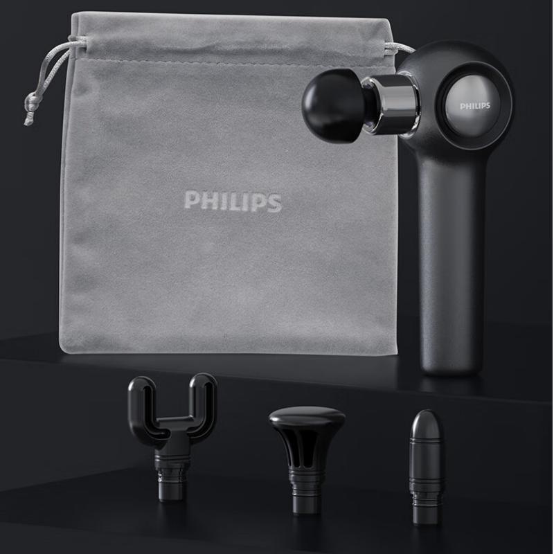 飞利浦 筋膜枪专业肌肉按摩仪运动健身肌肉按摩器 【专业升级】12mm冲程+4按摩头 PPM3201G / 台