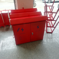 SDEC 主楼二级配电箱 落地式户外移动控制箱 防雨平顶加厚配电箱 900*800*200 单位:个