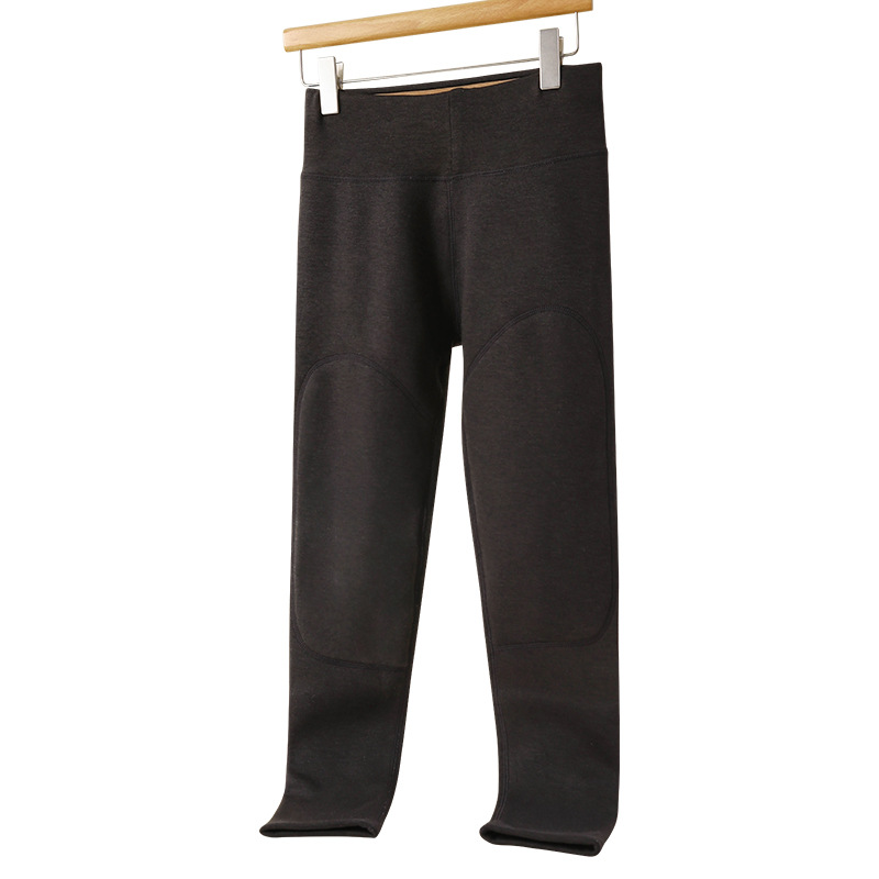 策霸(CEBA)保暖裤女加绒高腰大码冬季加厚款德绒打底秋裤中老年女士貂绒护膝高清大图