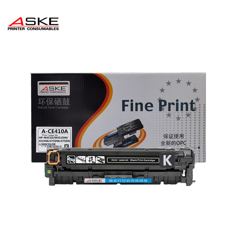 ASKE PRINTER CONSUMABLES激光打印机黑色硒鼓A-CE410A高清大图