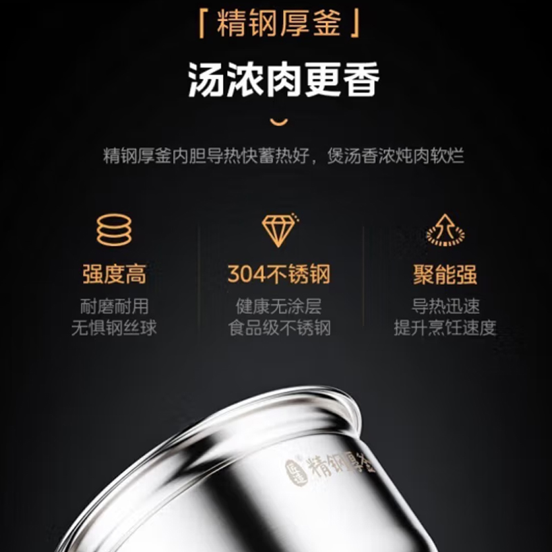 美的(Midea)电压力锅 MY-C545G高清大图