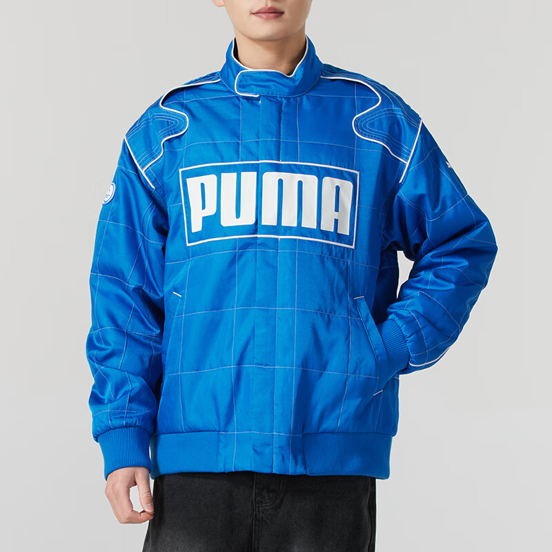 彪马(Puma)棉服男装女装新款情侣运动服保暖时尚休闲夹克外套 631974-01 ZP 631974-58/蓝色 XXL