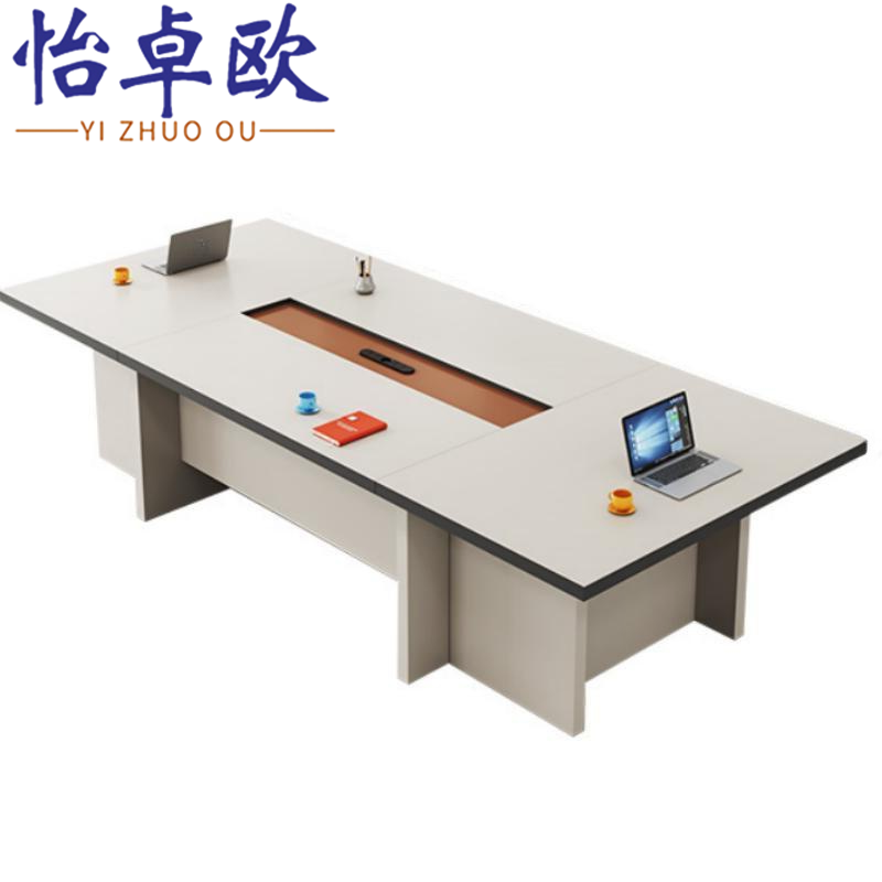 怡卓欧会议桌5.5*1.4米张高清大图