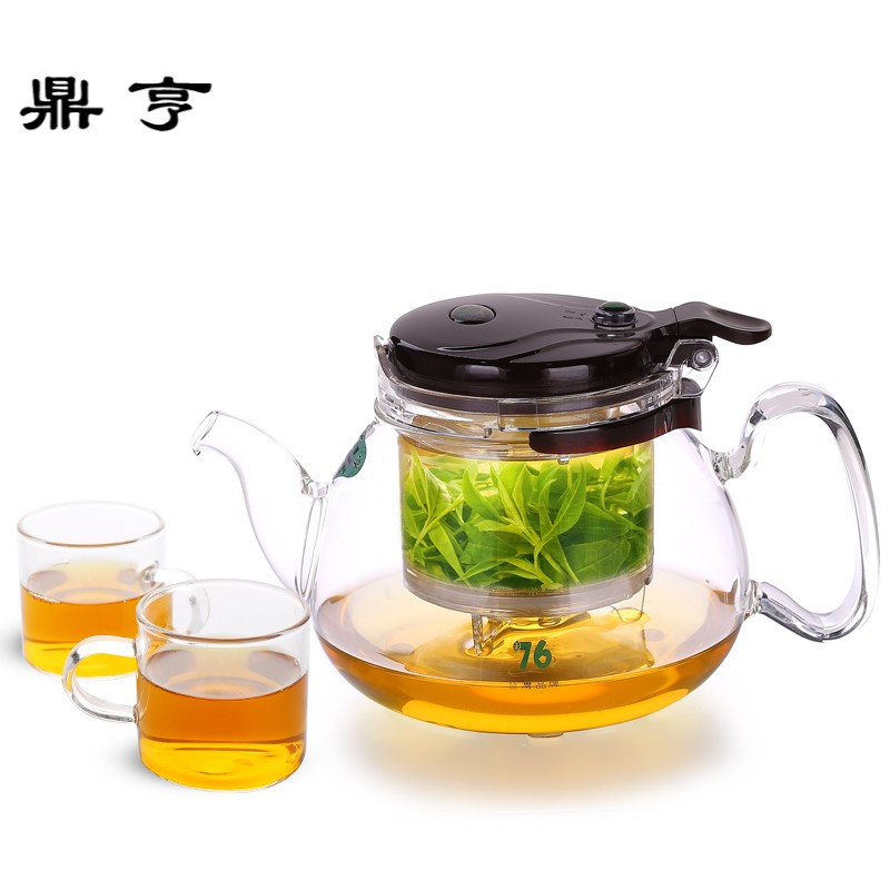 鼎亨台湾飘逸杯可拆洗内胆耐热玻璃泡茶壶茶具过滤办公室花茶壶套