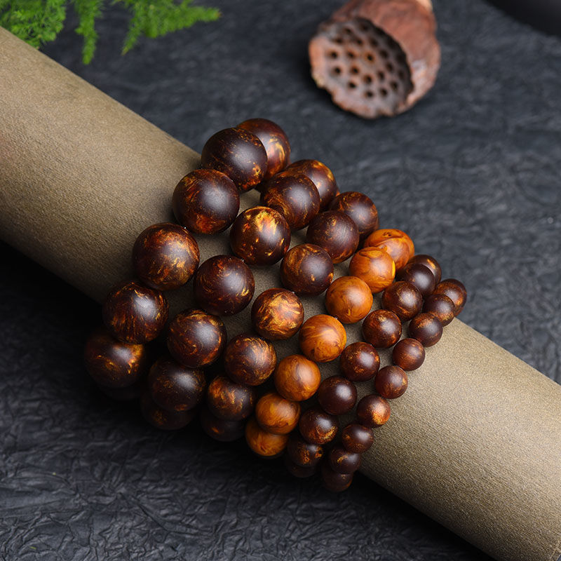 移动香水龙涎香手链玉化料单圈圆珠手串佛珠念珠手环情侣款饰品 10mm