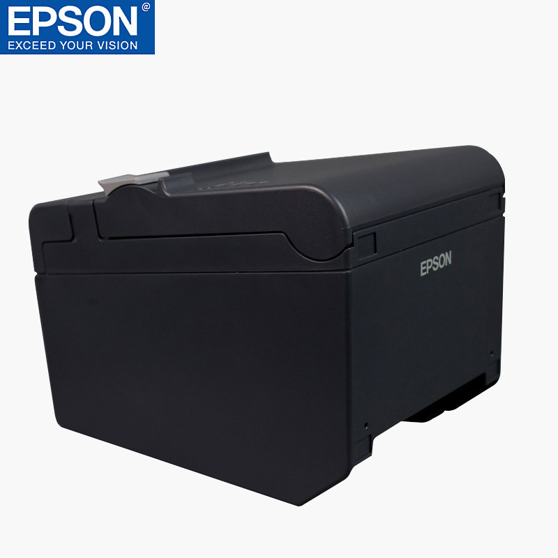 Epson爱普生TM-T81II/82II微型热敏票据打印机 超市餐饮收银小票打印 饭店收银票据打印机(网口)官方标配
