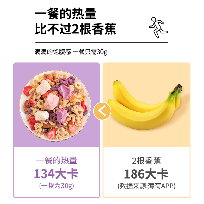 [休闲燕麦]西麦水果坚果烘焙燕麦片350g*2袋装即食早餐代餐速食休闲零食燕麦脆非油炸非膨化西澳阳光