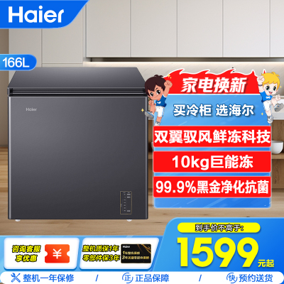 海尔冷柜BC/BD-166WGHESM