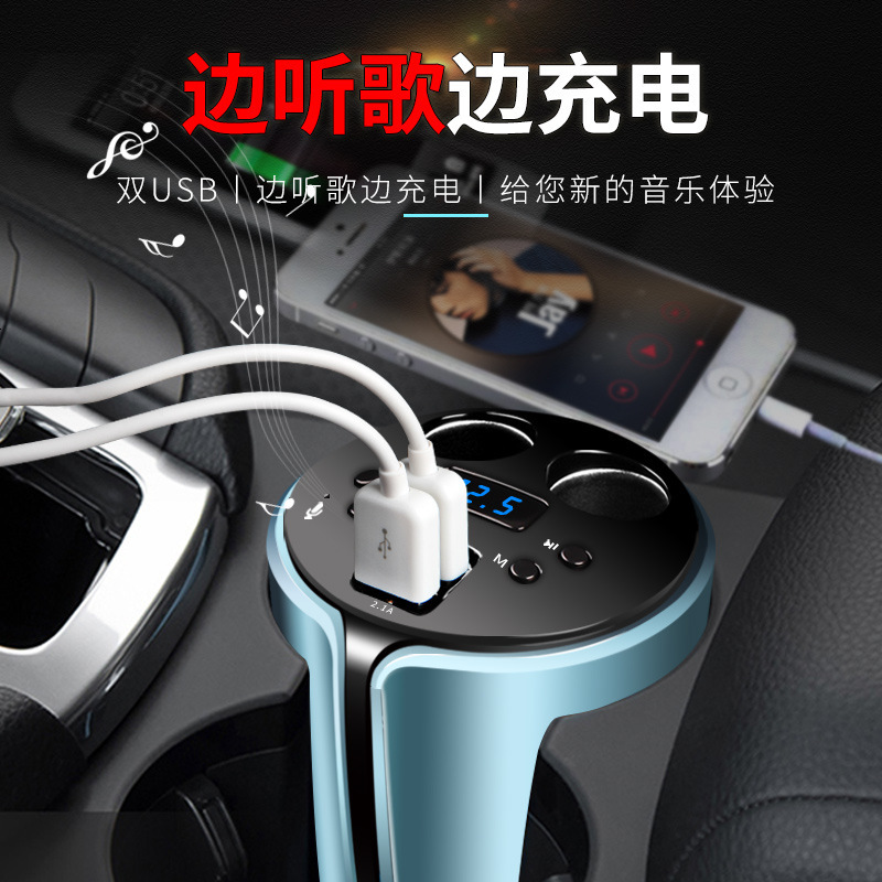 车载充电器 点烟器 车充 多功能点烟器 车用一拖二usb汽车充电器