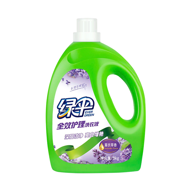 绿伞 小镇妈妈薰衣草香护理洗衣液 3kg/瓶 绿伞出品