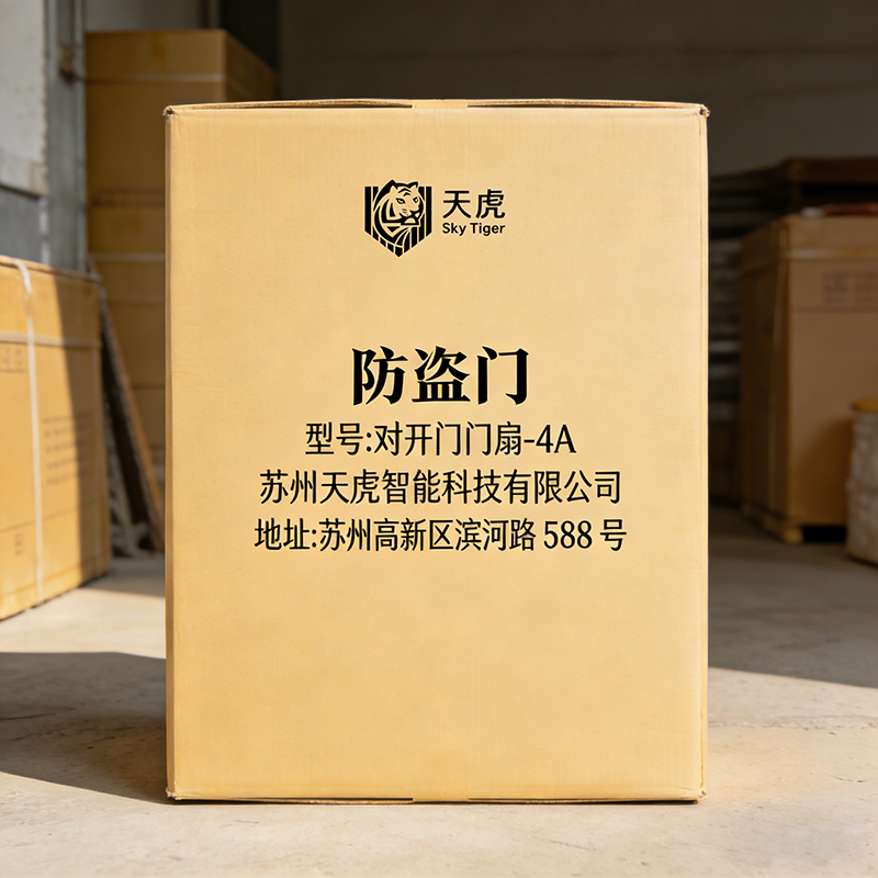 天虎 防盗门 对开门门扇-4A 个高清大图