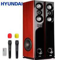 现代(HYUNDAI)套装家庭影院音响组合无线蓝牙三分频电视电脑客厅k歌音箱家用音响 带无线麦克风318-20