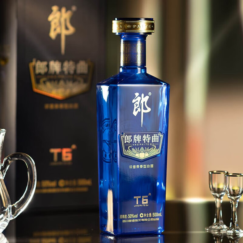 郎酒 郎牌特曲t6 浓酱兼香型白酒 宴请送礼 50度500ml *6瓶 整箱