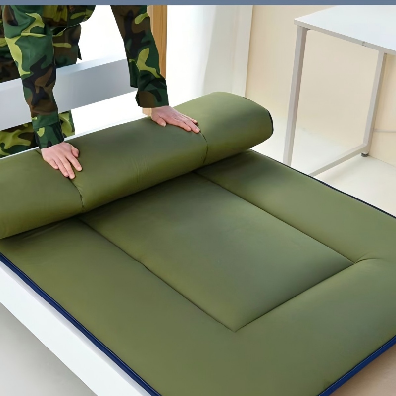 安居先森an2402317宿舍标准无绗缝床垫5斤军绿色高清大图