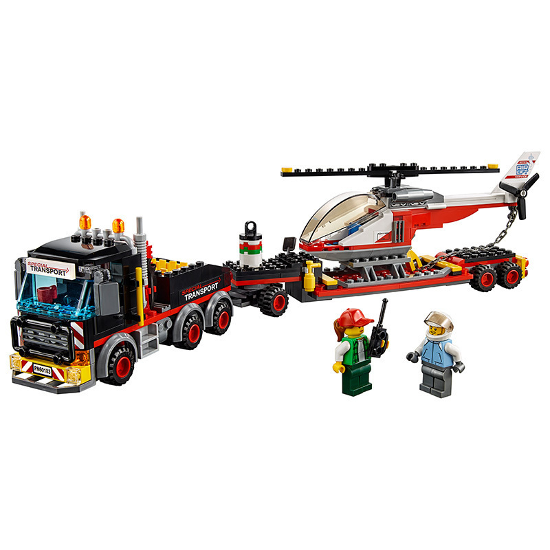 LEGO 乐高 City城市系列 重型直升机运输车塑料玩具 200块以上 5-12岁 LEGC60183