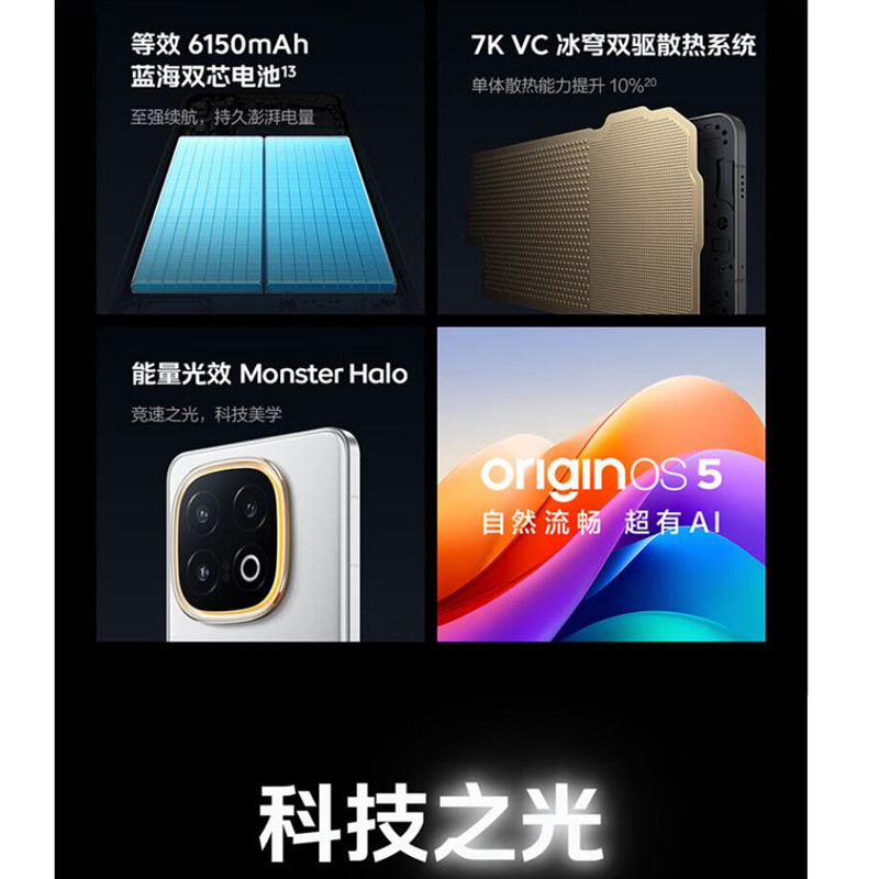 [全新]vivo iQOO13 传奇版 12GB+256GB 骁龙8至尊版5G芯 自研电竞芯片Q2 144Hz高刷2K直屏 6150mAh电池 120W超快闪充 手机