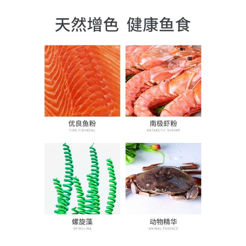 孔雀鱼饲料红绿灯科鱼食小型鱼热带缓沉颗粒凤尾斗鱼观赏幼鱼苗粮高清大图