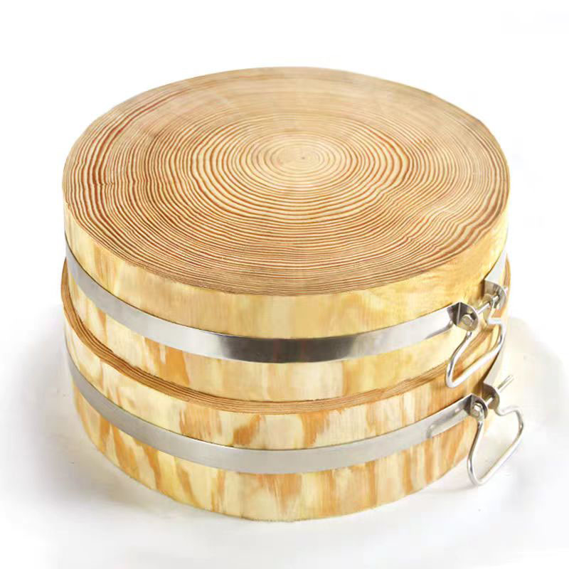 DERUIMAN 圆形加厚加钢圈剁骨切菜 菜板 菜墩高清大图