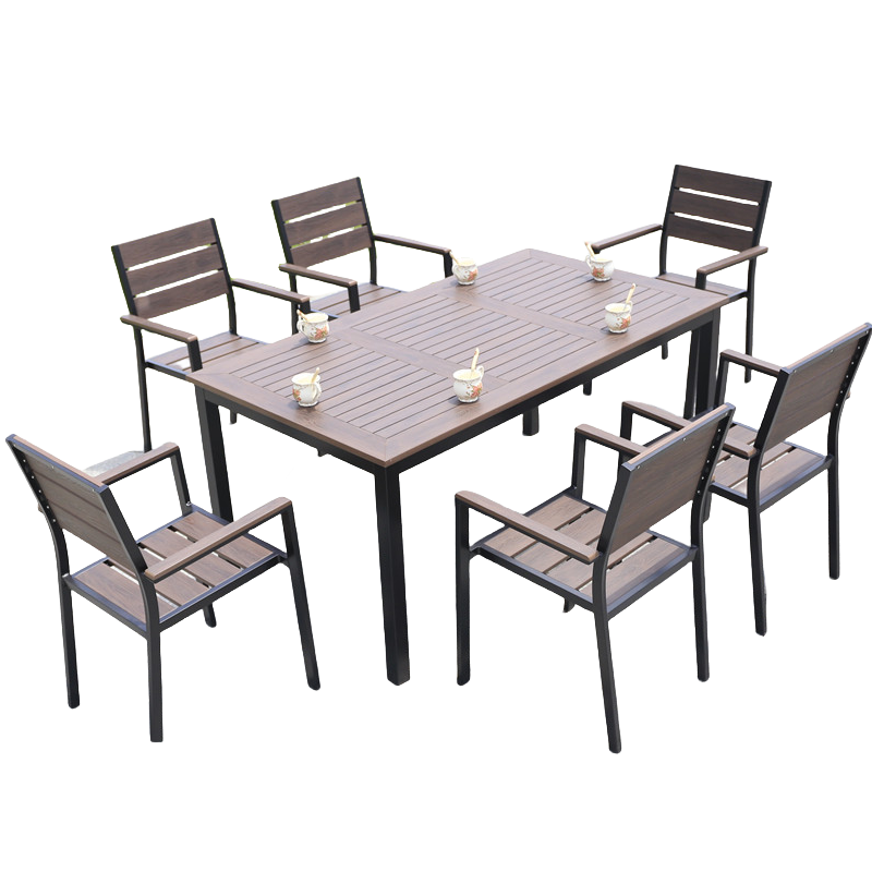 蕃蒂户外桌椅160*90长方桌套高清大图