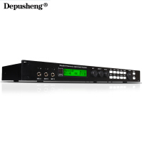 Depusheng得普声X5 前级效果器KTV人声话筒效果器防啸叫均衡调节双混响数字效果前置