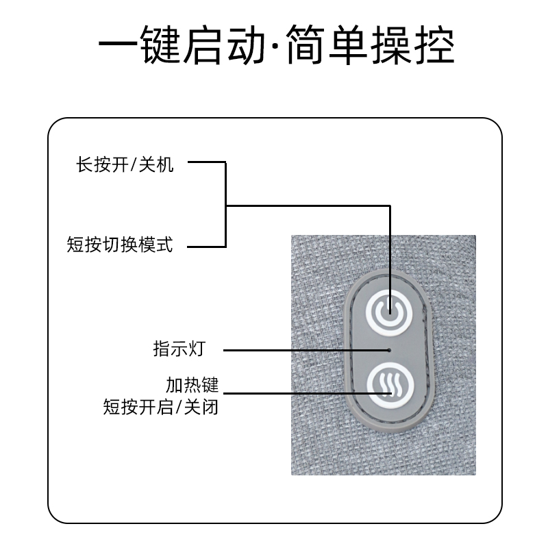 上亨腰部按摩器SHZH-YF01灰色高清大图