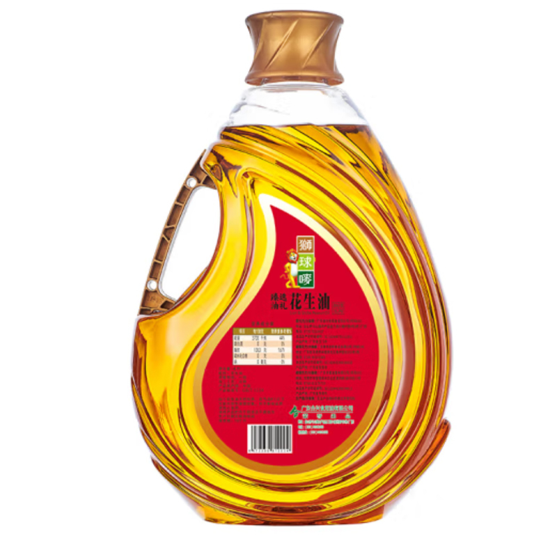 狮球唛 臻选油礼花生油 4L食用油 物理压榨