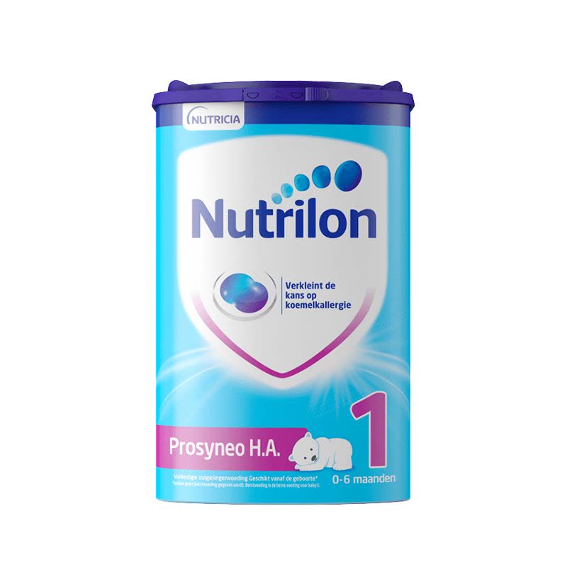 荷兰直邮3罐装诺优能 Nutrilon 牛栏适度HA 1段轻度部分特殊配方半水解奶粉过敏腹泻750g 3-6月;0-3月图片
