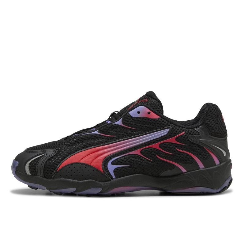 彪马(Puma)男款轻便减震透气综合训练鞋室内健身跑步鞋 PUMA_BLACK-PUMA_RED 42