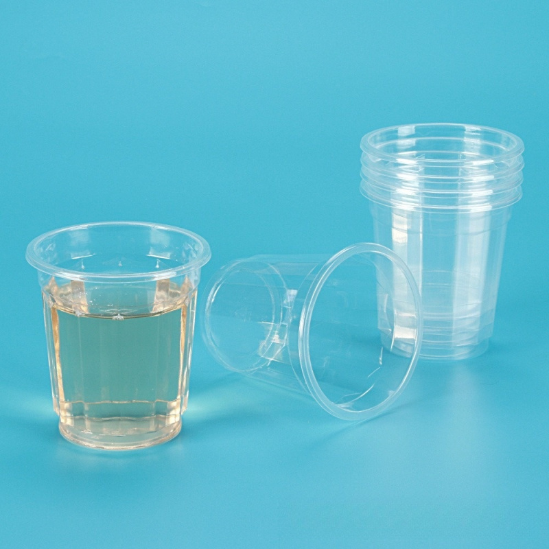 阿姿玛一次性杯子加厚透明PP塑料水杯饮料杯日常家用PS航空杯硬塑试饮杯72ML/PS品茶杯(45只/盒)高清大图