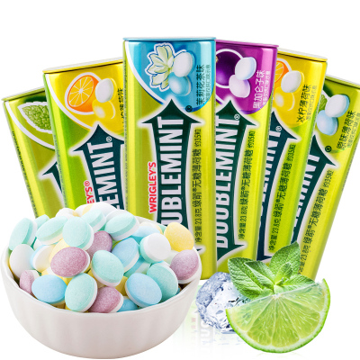 绿箭 23.8g 薄荷糖 冰柠薄荷味 铁盒装35粒 -单盒*3