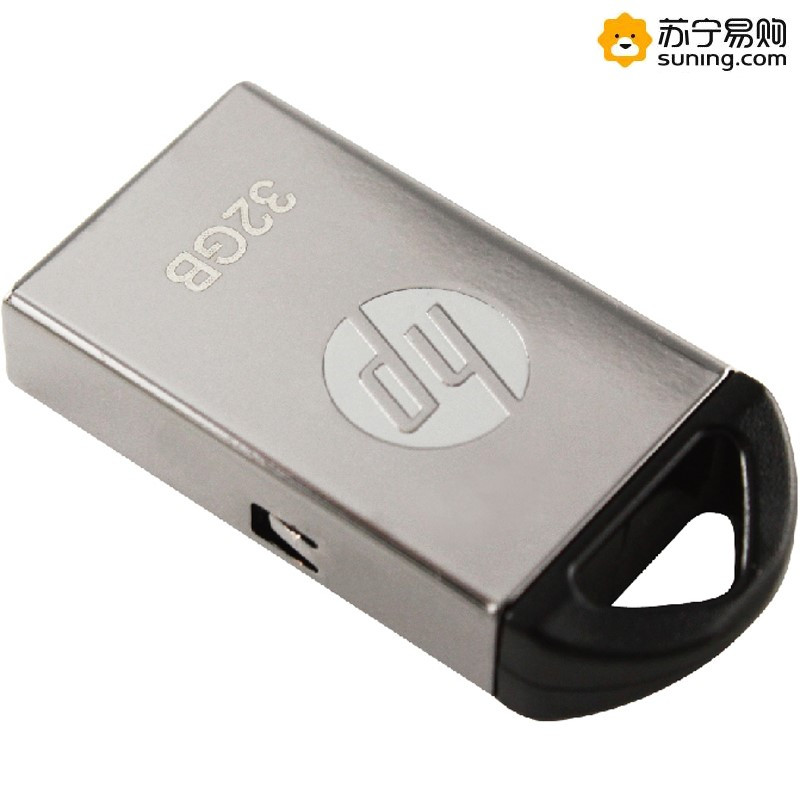 惠普(HP)32GB USB2.0 U盘 v221w 气质金属银色优盘