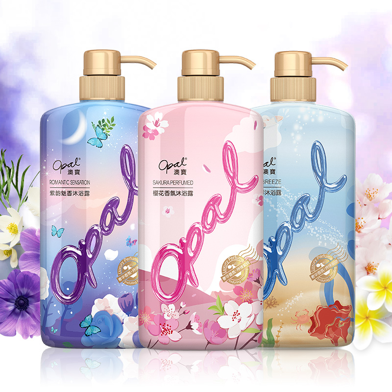 澳宝 沐浴露乳套装氛600ml*3玩美香氛留香补水保湿男女士家庭装高清大图