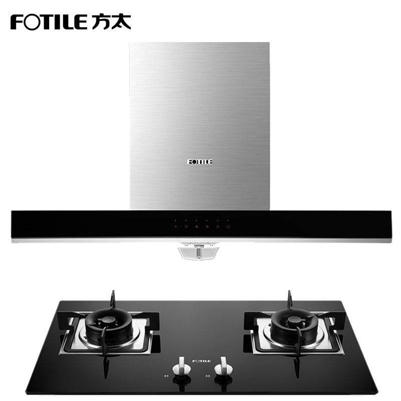 方太(FOTILE) 欧式触控式抽油烟机燃气灶具烟灶套装 EH50E+GT6BE 一级能效灶