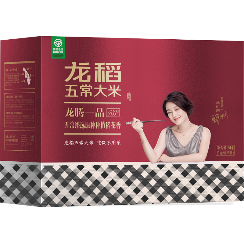 龙稻 五常大米 稻花香米 1kg*5礼盒装5kg 节日礼品 五常直供 东北特产 新米上市