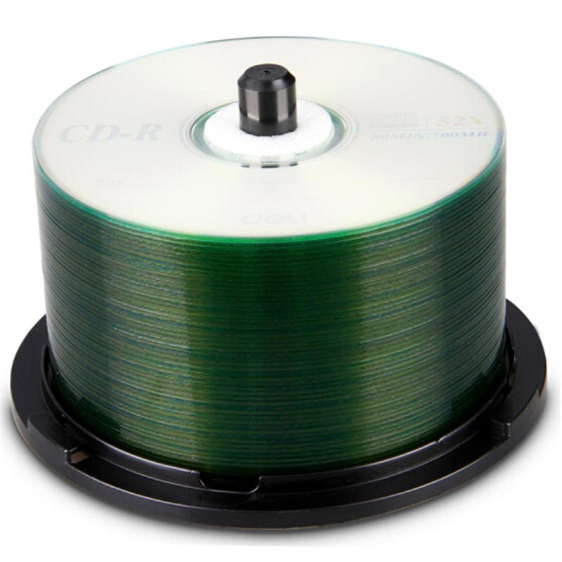 得力deli 光盘 dvd刻录盘 空白光盘 碟片 DVD-R 50片桶装