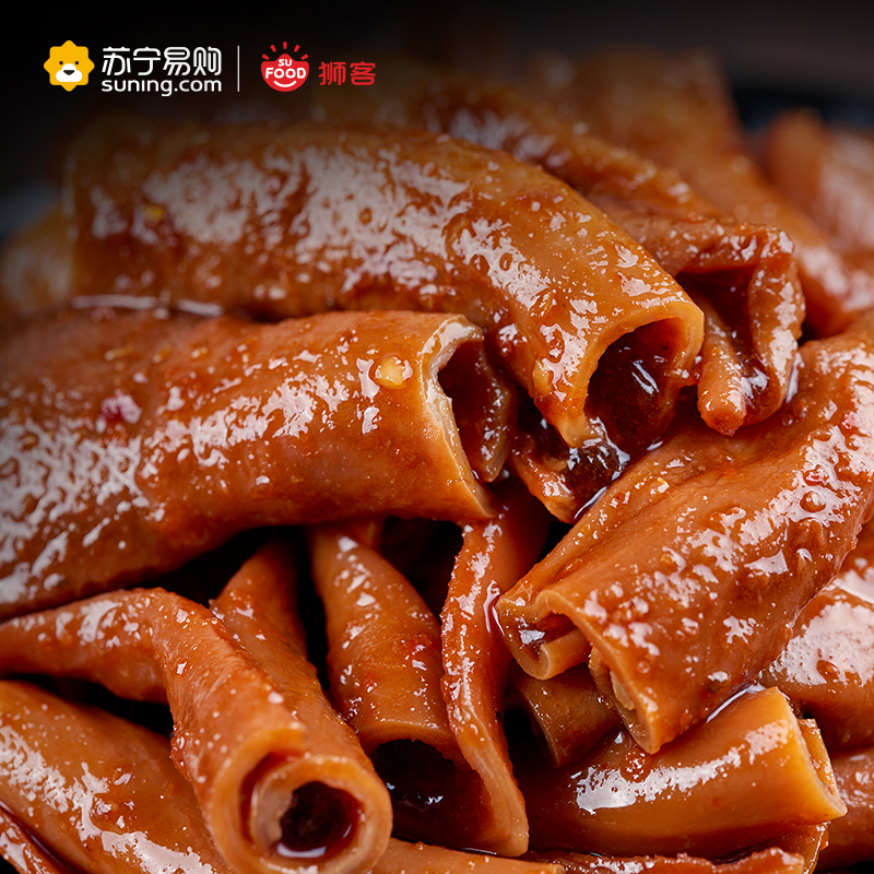 狮客甜辣鸭脖150g视频