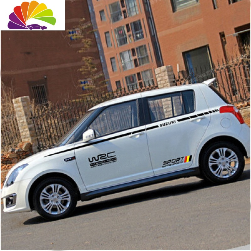 舒适主义汽车装饰品铃木雨燕车贴sx4车身腰线贴纸汽车拉花奥拓全车