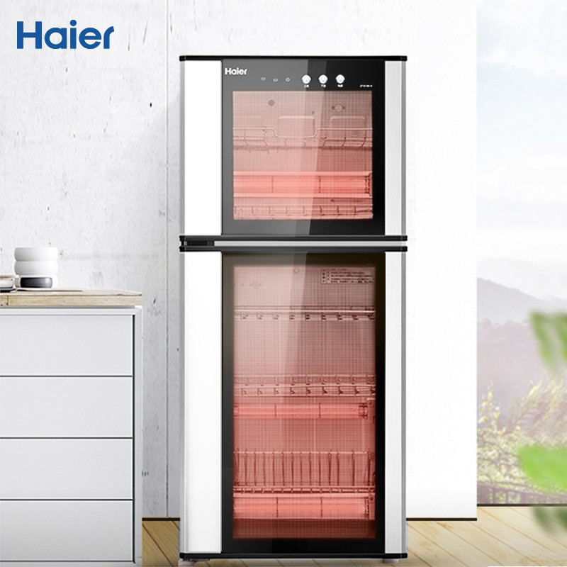 海尔(Haier) ZTD100-A 消毒柜 二星级 家用 立式 100L大容量 净烘一体