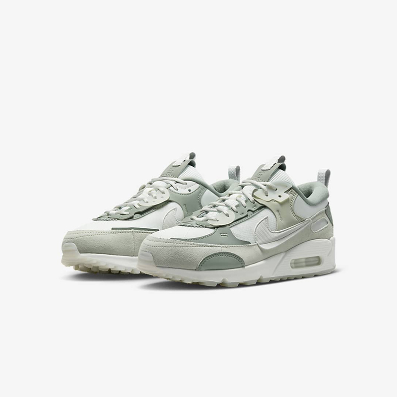 nikeairmax90futura减震防滑耐磨低帮运动休闲鞋女款绿白dm9922105
