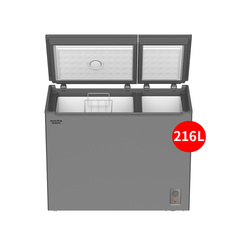 Aucma/澳柯玛BCD-216CGX家用小型双温冰柜铜管双门冷冻冷藏冷柜
