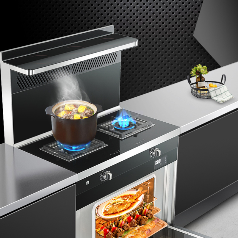 容声(RONGSHENG)蒸烤独立集成灶 家用顶吸油烟机 自清洁 燃气灶双灶 一级能效容声JJZT-WE2252ZK高清大图