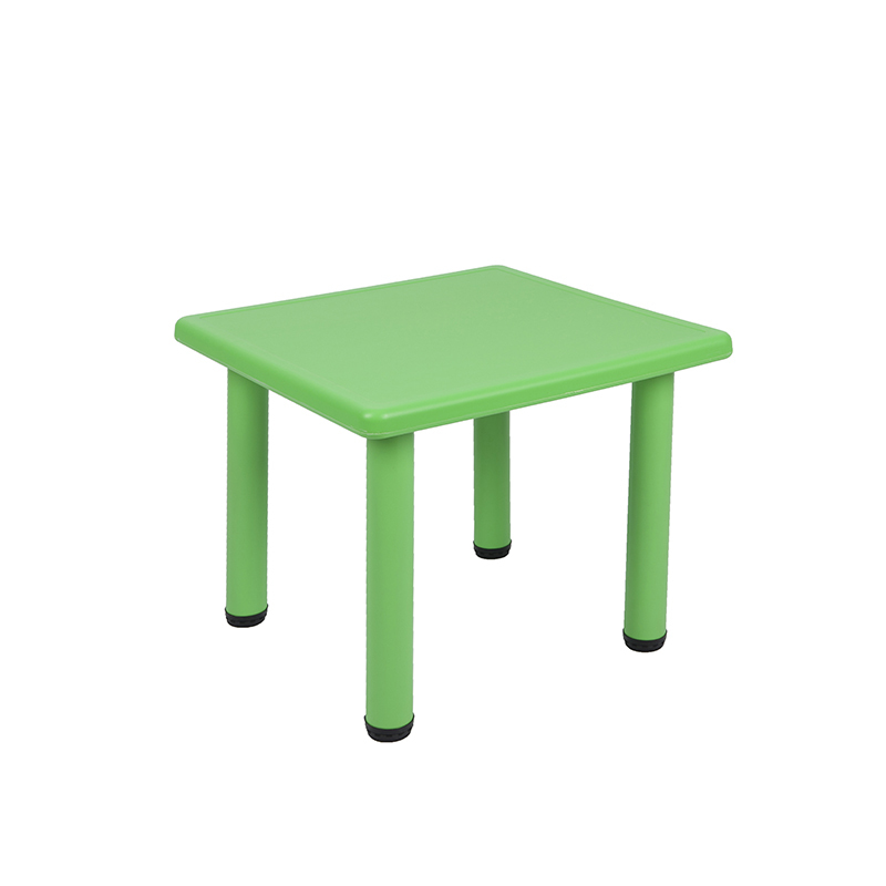 加厚儿童塑料桌子正方形可升降闪电客家用宝宝小方桌学习幼儿园桌椅