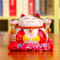陶瓷猫摆件小号陶瓷存钱储蓄罐家居创意店铺开业礼品生日 三维工匠 4.5寸财运亨通(橙色)猫