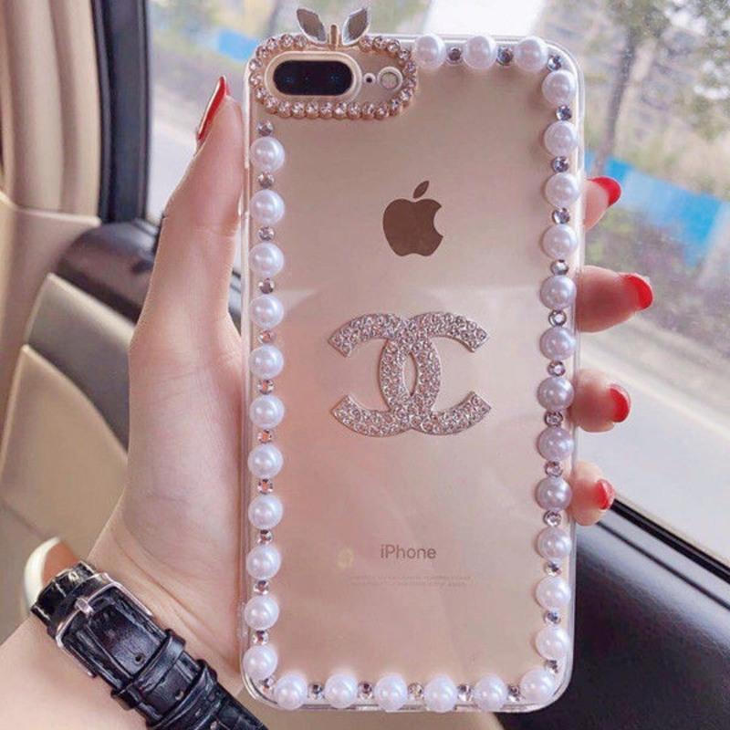 水钻珍珠苹果11手机壳iphonexsmaxxr女款128plus奢华6sp13软壳水钻