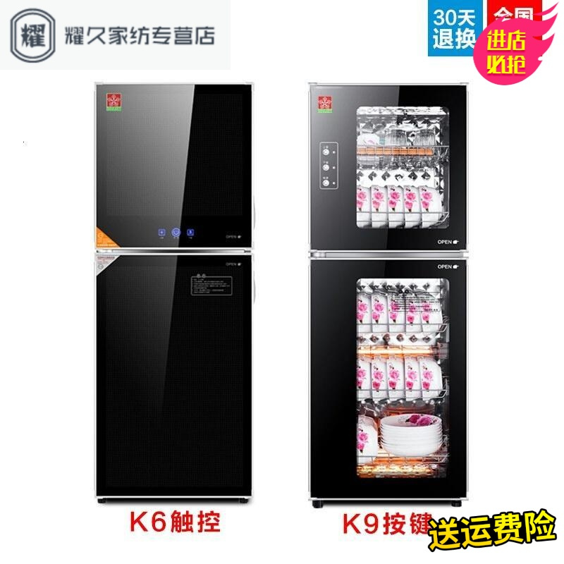 永德吉消毒柜家用立式小型迷你双不锈钢大容量高温柜式消毒碗柜商用NQ215412