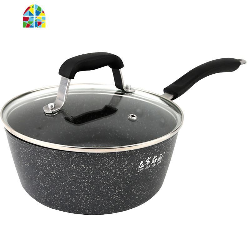 婴儿奶锅复合底宝宝煮奶锅不粘锅加厚热奶锅辅食锅 FENGHOU 20cm银山麦饭石奶锅(复合底)图片